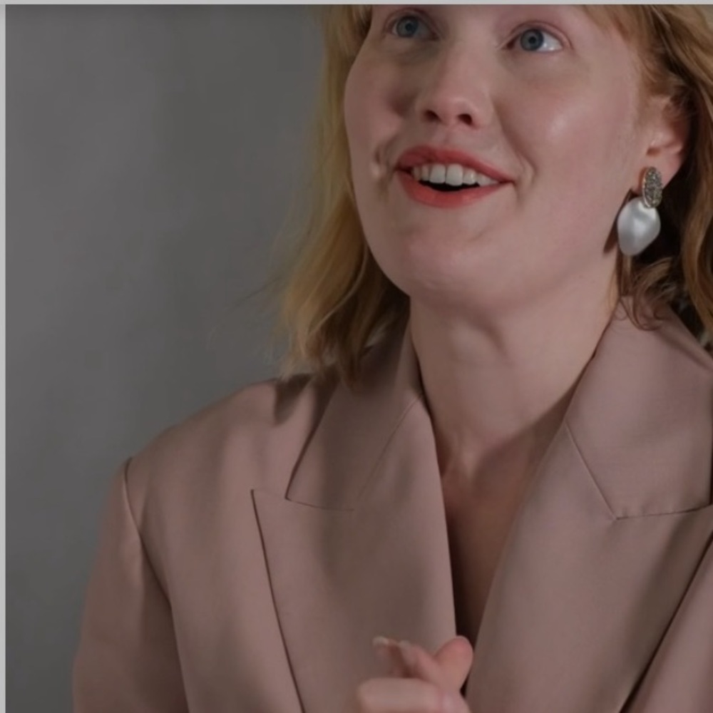 ALEXIS BITTAR • NEW Solanales Crystal Lake Lucite Petal Post Silver Earrings - Picture 7 of 8